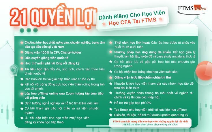 21 Quyền Lợi Dành Riêng Cho Học Viên Học CFA Tại FTMS