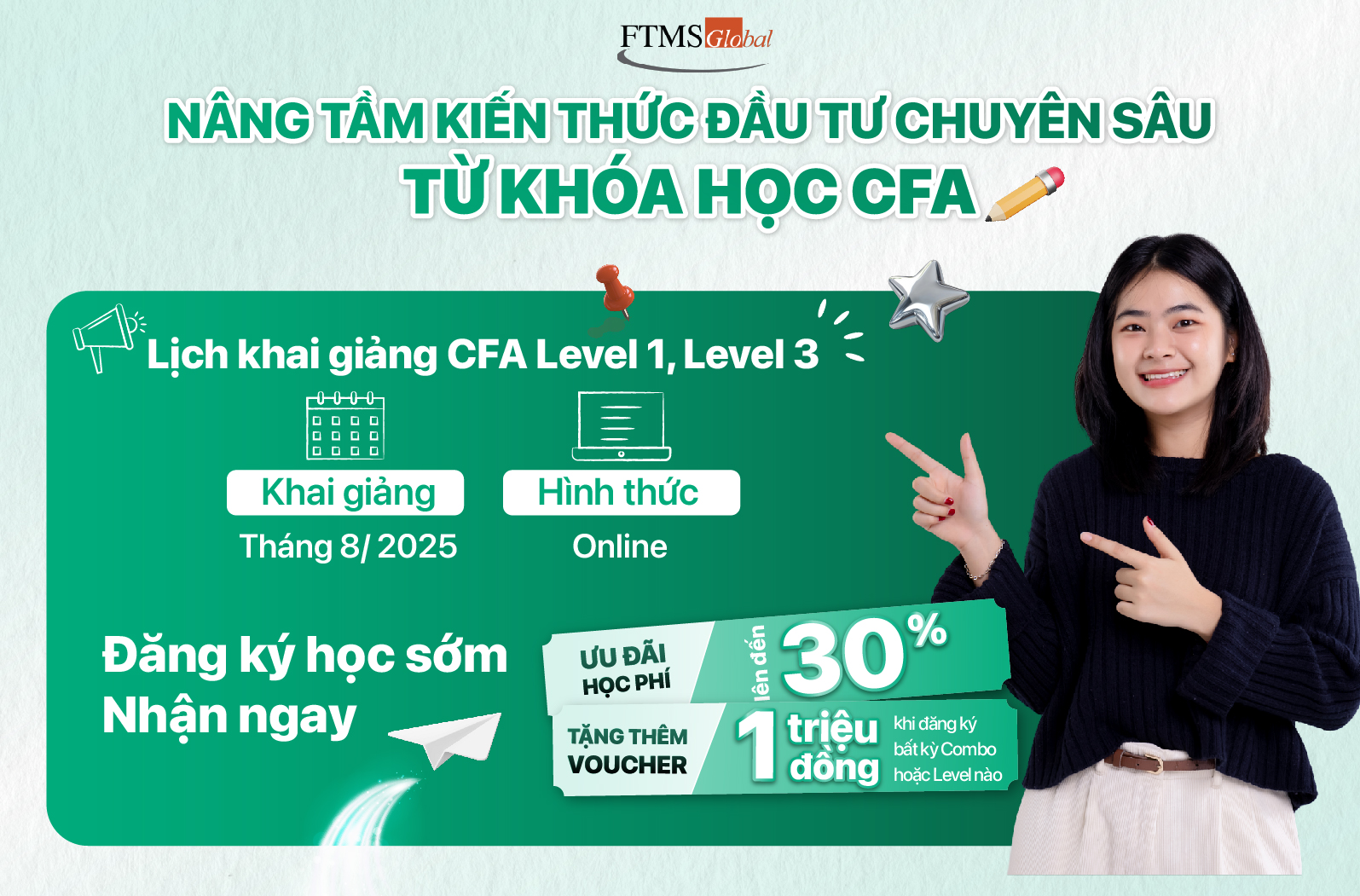 Cùng FTMS Say Hi Khóa Học CFA - Lịch Khai Giảng Tháng 8 Trong Tầm Tay