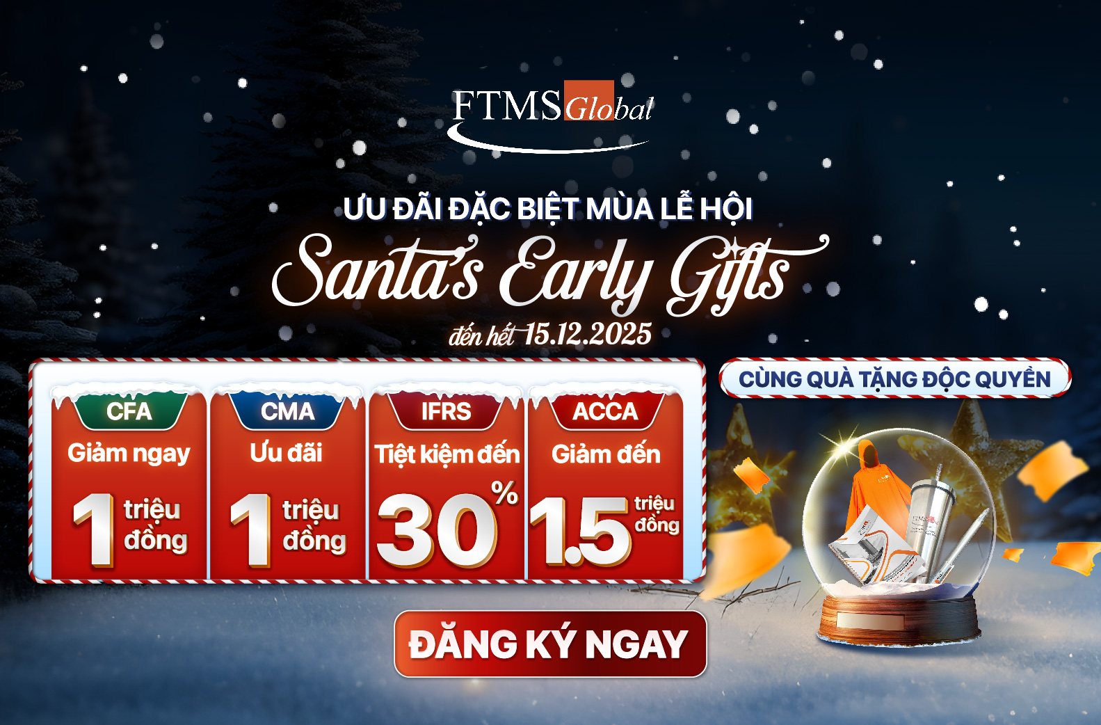 [FTMS HCM] Chuỗi Ưu Đãi Noel “Chào đón Santa - Nhận quà bao la” 