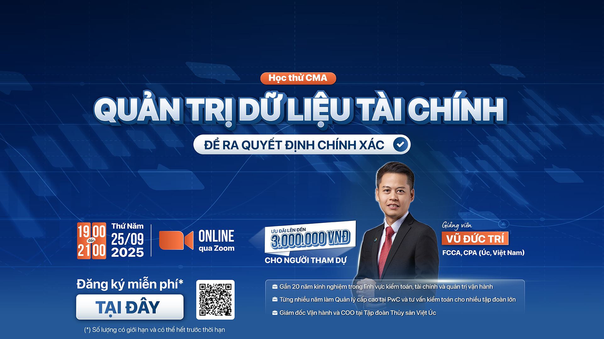 Học thử CMA miễn phí: Quản trị dữ liệu tài chính để ra quyết định chính xác
