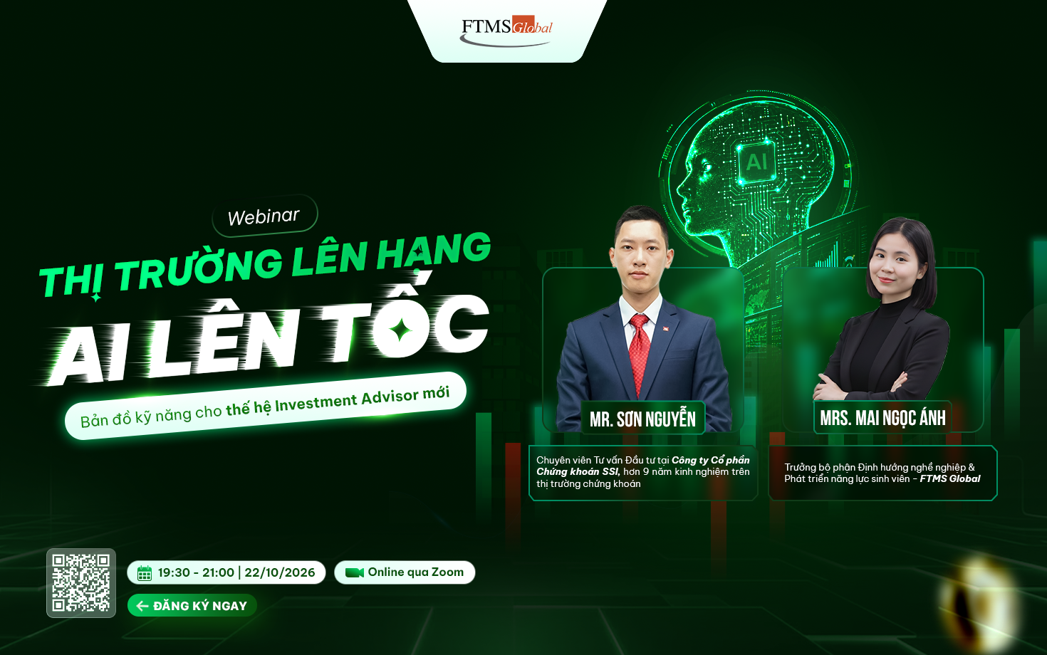 [WEBINAR] THỊ TRƯỜNG LÊN HẠNG - AI LÊN TỐC | Bản đồ kỹ năng cho thế hệ Investment Advisor mới